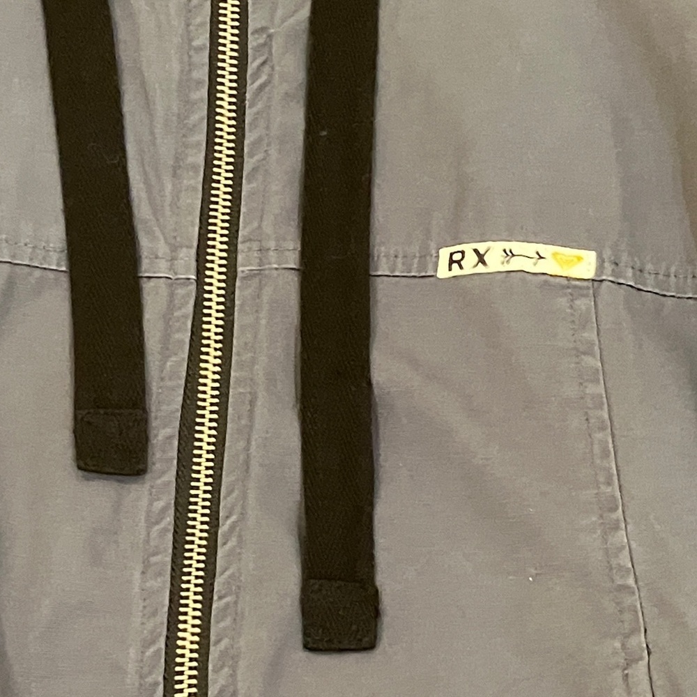 Roxy cropped canvas Jacket with Black small wm’s - Picture 3 of 14